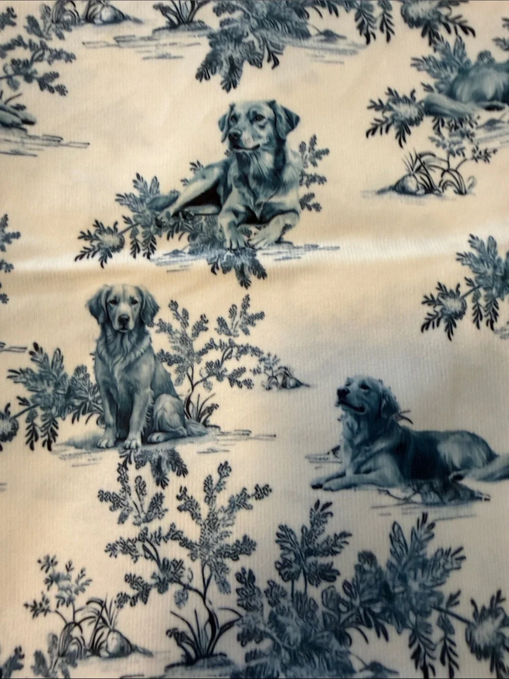 Set of Two Decorative Blue and White Toile Pillow Covers nwot